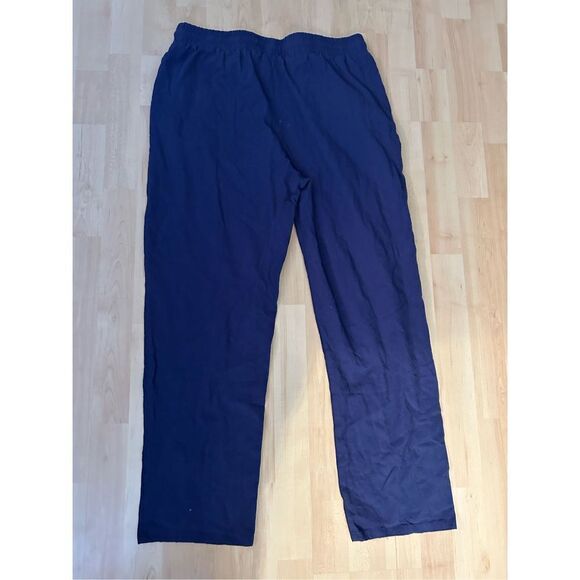 NEW High Waisted Linen look Wide Leg Pants Palazzo Pockets XL - Picture 2 of 3